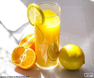 yapboz Portakal suyu ve limon